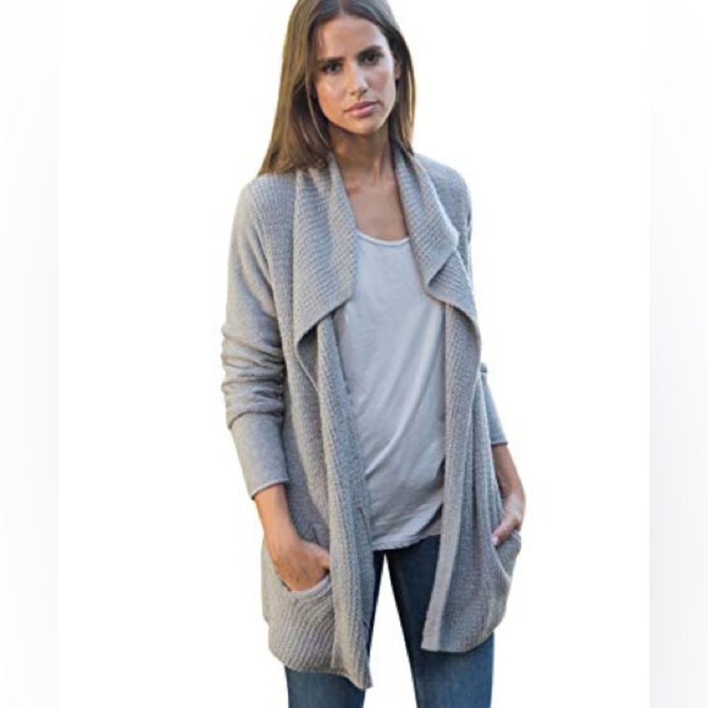 Barefoot Dreams ribbed cardigan